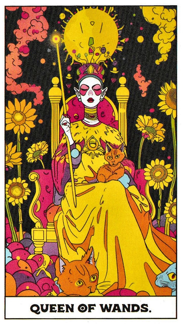 Королева Жезлов — карта Таро